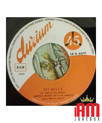 Marina Sei Bella [Marino Marini Ed Il Suo Quartetto] - Vinyle 7", 45 tours