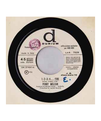 1-2-3-4...Fire [Penny McLean] – Vinyl 7", 45 RPM, Jukebox