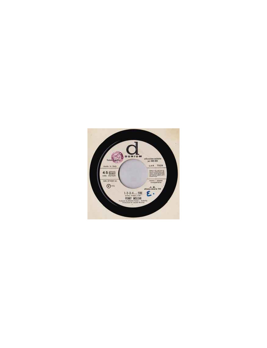 1-2-3-4...Fire [Penny McLean] - Vinyle 7", 45 RPM, Jukebox
