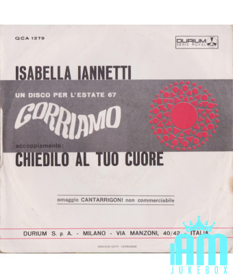 Courons [Isabella Iannetti] - Vinyle 7", 45 RPM, Promo [product.brand] 1 - Shop I'm Jukebox 