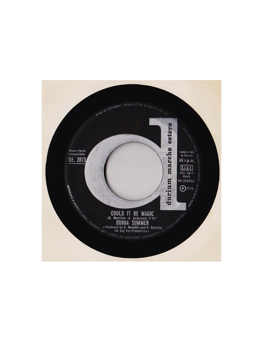 Could It Be Magic [Donna Summer] – Vinyl 7", Single, 45 RPM [product.brand] 1 - Shop I'm Jukebox 