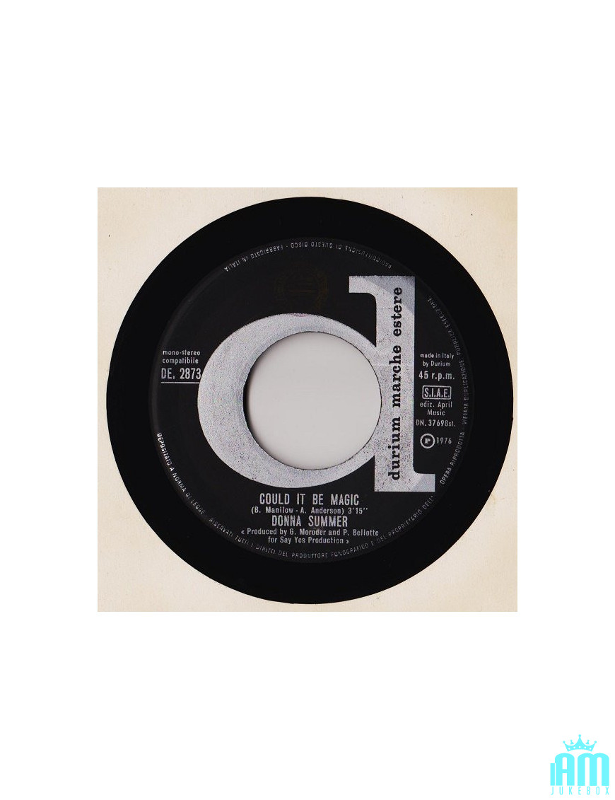 Could It Be Magic [Donna Summer] - Vinyl 7", Single, 45 RPM [product.brand] 1 - Shop I'm Jukebox 