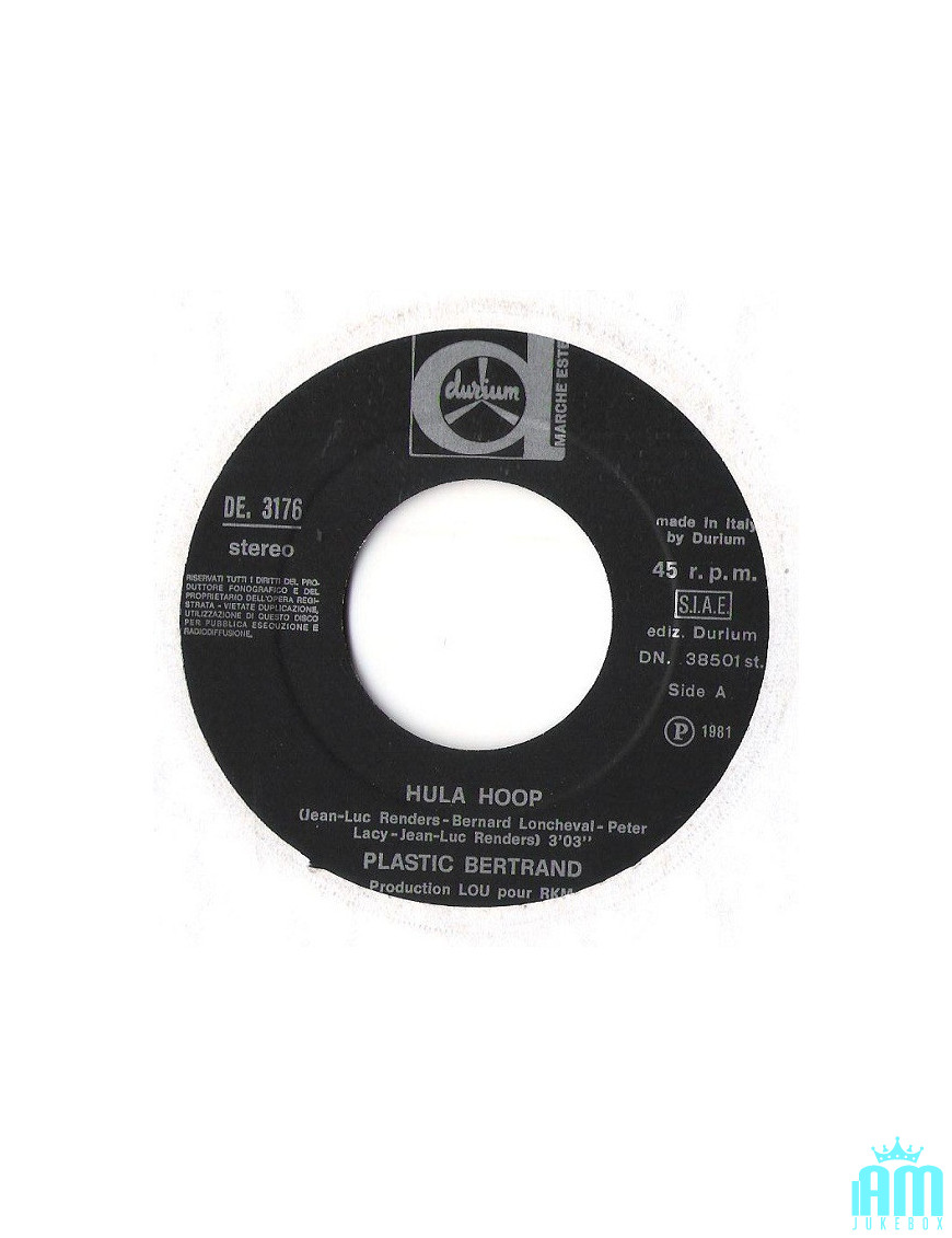 Hula Hoop   Amoureux Fou De Toi [Plastic Bertrand] - Vinyl 7", 45 RPM