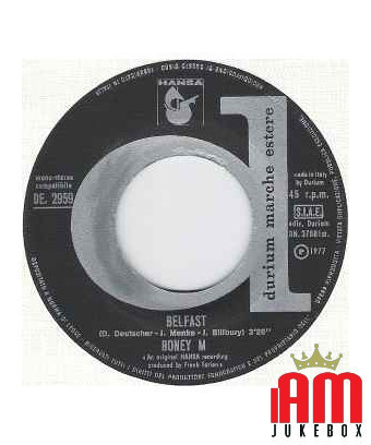 Belfast Plantation Boy [Boney M.] – Vinyl 7", 45 RPM [product.brand] 1 - Shop I'm Jukebox 