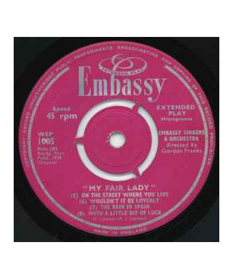 Songs & Music From ?My Fair Lady? [Embassy Singers & Players] - Vinyl 7", 45 RPM, EP [product.brand] 1 - Shop I'm Jukebox 