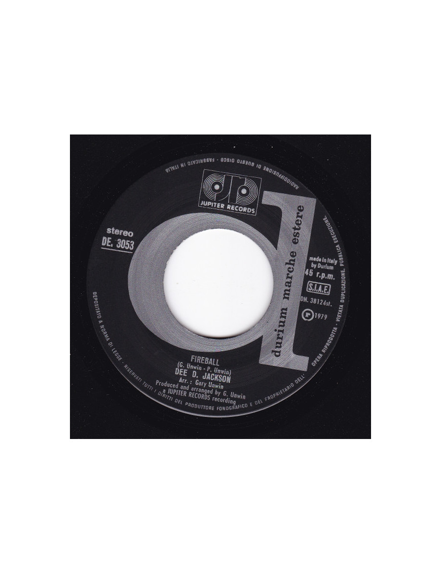 Fireball [Dee D. Jackson] - Vinyle 7", 45 tr/min, stéréo [product.brand] 1 - Shop I'm Jukebox 