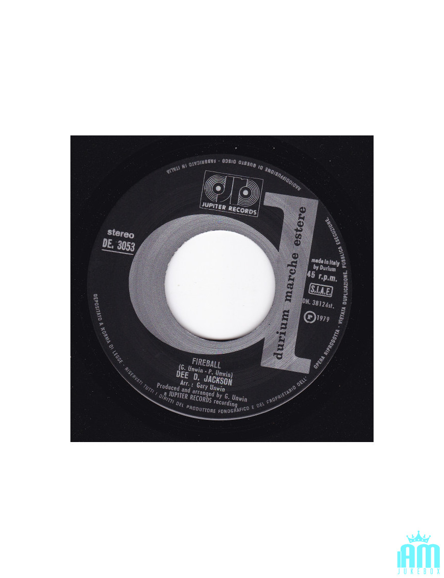 Fireball [Dee D. Jackson] – Vinyl 7", 45 RPM, Stereo [product.brand] 1 - Shop I'm Jukebox 