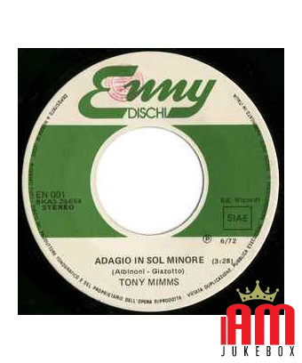 Adagio in g-Moll-Menuett [Tony Mimms] – Vinyl 7", 45 RPM