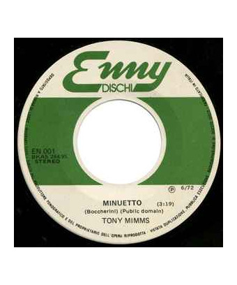 Adagio In G Minor Minuet [Tony Mimms] - Vinyl 7", 45 RPM