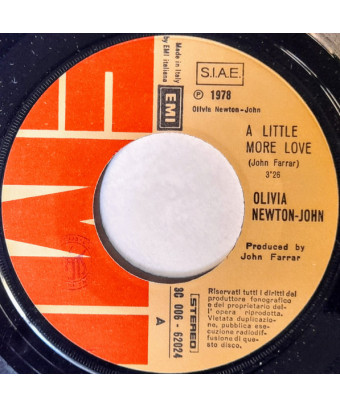 A Little More Love Borrowed Time [Olivia Newton-John] - Vinyle 7", 45 tr/min, Single, Stéréo