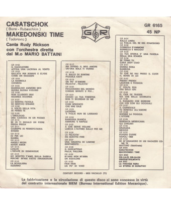 Casatschok Makedonski Time [Rudy Rickson] - Vinyle 7", 45 tours [product.brand] 1 - Shop I'm Jukebox 