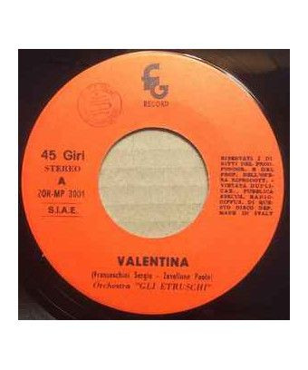 Valentina Forse Per Gioco [Orchestra "Gli Etruschi"] – Vinyl 7“, 45 RPM [product.brand] 1 - Shop I'm Jukebox 