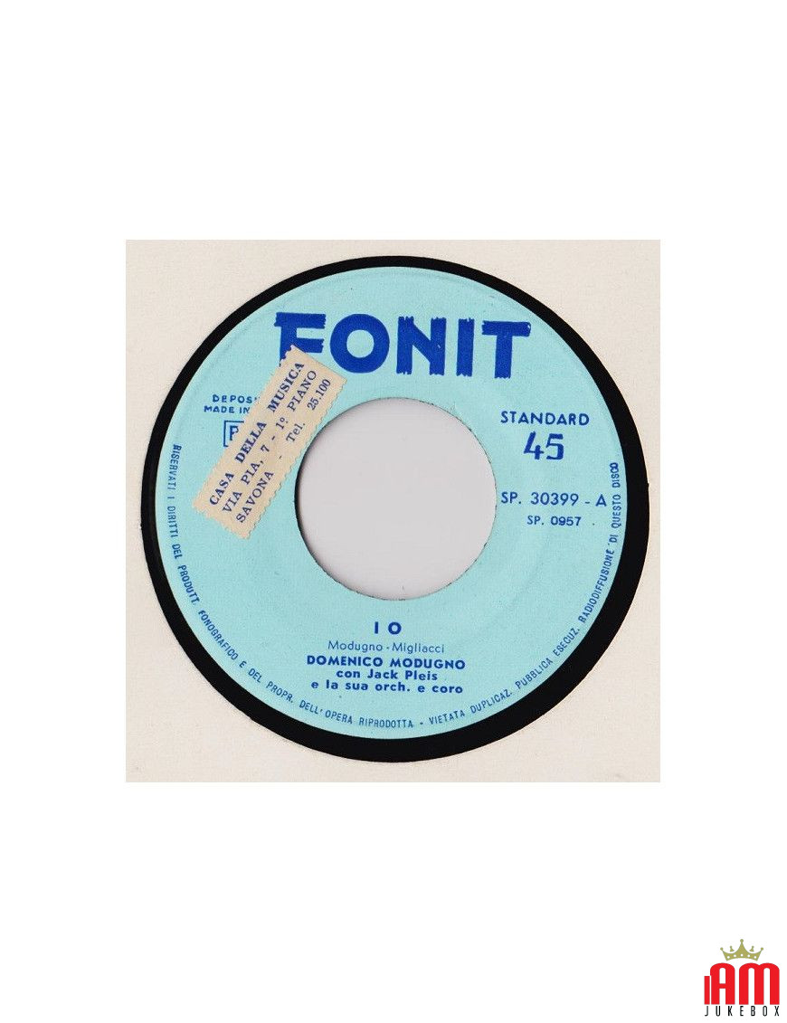 Ich [Domenico Modugno,...] – Vinyl 7", 45 RPM [product.brand] 1 - Shop I'm Jukebox 