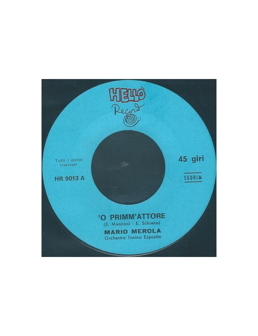 'O Primm' Attore [Mario Merola] - Vinyl 7", 45 RPM [product.brand] 1 - Shop I'm Jukebox 