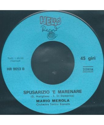 'O Primm' Attore [Mario Merola] - Vinyl 7", 45 RPM [product.brand] 1 - Shop I'm Jukebox 