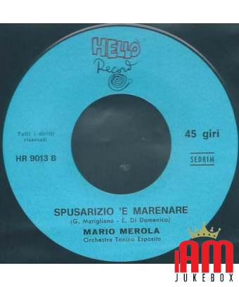 Acteur 'O Primm' [Mario Merola] - Vinyle 7", 45 tours