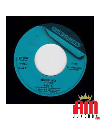 Doubts No [Mietta] – Vinyl 7", 45 RPM [product.brand] 1 - Shop I'm Jukebox 