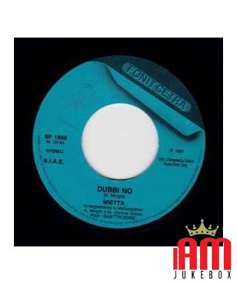 Dubbi No [Mietta] - Vinyl 7", 45 RPM [product.brand] 1 - Shop I'm Jukebox 