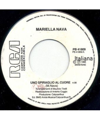 Une lueur du cœur Ah ! Valeria... [Mariella Nava] - Vinyl 7", Single, Promo [product.brand] 1 - Shop I'm Jukebox 