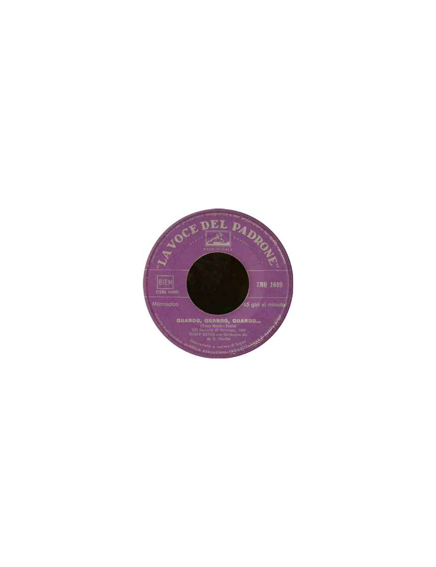 Quando, Quando, Quando [Tony Renis] - Vinyl 7", Single, 45 RPM