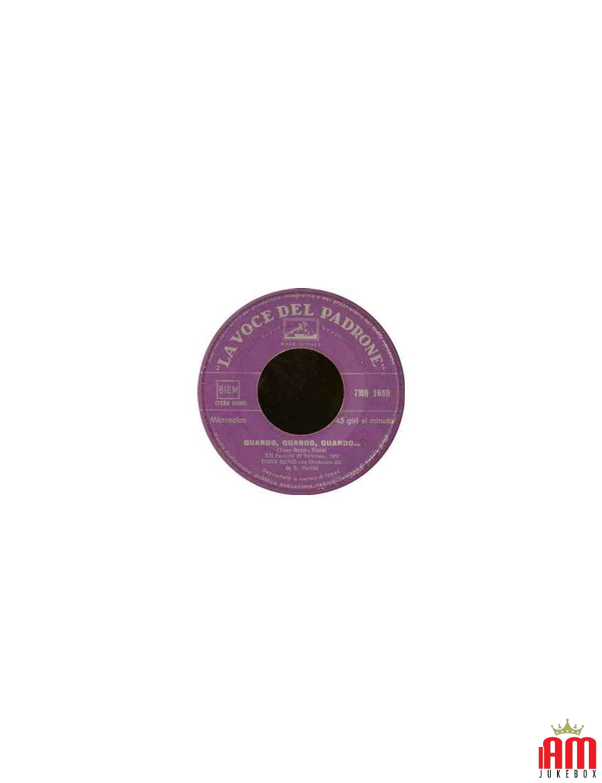 Quando, Quando, Quando [Tony Renis] - Vinyl 7", Single, 45 RPM [product.brand] 1 - Shop I'm Jukebox 