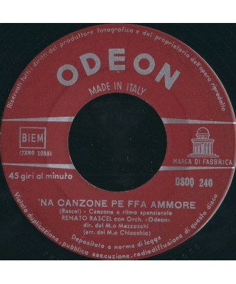 Vogliamoci Tanto Bene 'Na Canzone Pe Ffa Ammore [Renato Rascel] - Vinyl 7", 45 RPM [product.brand] 1 - Shop I'm Jukebox 