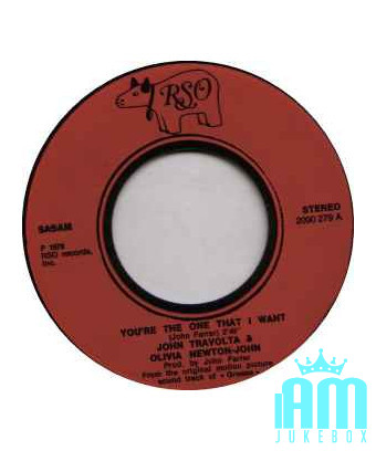 You're The One That I Want [John Travolta,...] - Vinyl 7", 45 RPM, Stereo [product.brand] 1 - Shop I'm Jukebox 