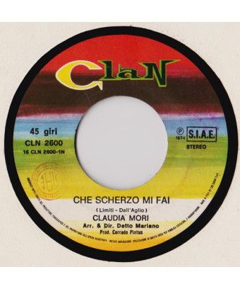 Quelle blague vous me faites Bonsoir Docteur [Claudia Mori] - Vinyl 7", 45 RPM, Single [product.brand] 1 - Shop I'm Jukebox 