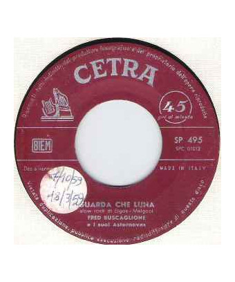 Pity Pity Guarda Che Luna [Fred Buscaglione E I Suoi Asternovas] - Vinyl 7", 45 RPM [product.brand] 1 - Shop I'm Jukebox 