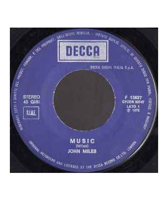 Music [John Miles] - Vinyl 7", 45 RPM, Stereo [product.brand] 1 - Shop I'm Jukebox 
