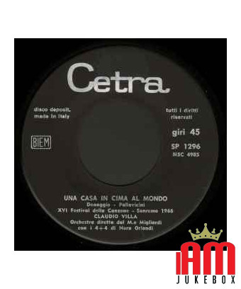 A House on Top of the World [Claudio Villa] – Vinyl 7", 45 RPM [product.brand] 1 - Shop I'm Jukebox 