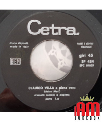 Claudio Villa A Piena Voce Part I Part II [Claudio Villa] - Vinyl 7", 45 RPM, Réédition [product.brand] 1 - Shop I'm Jukebox 