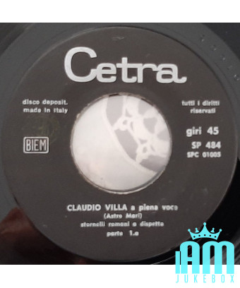 Claudio Villa A Piena Voce Part I Part II [Claudio Villa] - Vinyl 7", 45 RPM, Réédition [product.brand] 1 - Shop I'm Jukebox 