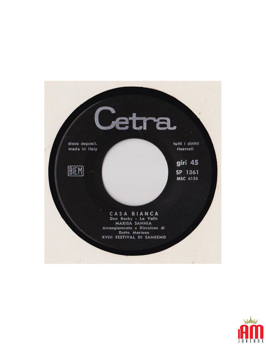 Casa Bianca [Marisa Sannia] - Vinyl 7", 45 RPM [product.brand] 1 - Shop I'm Jukebox 