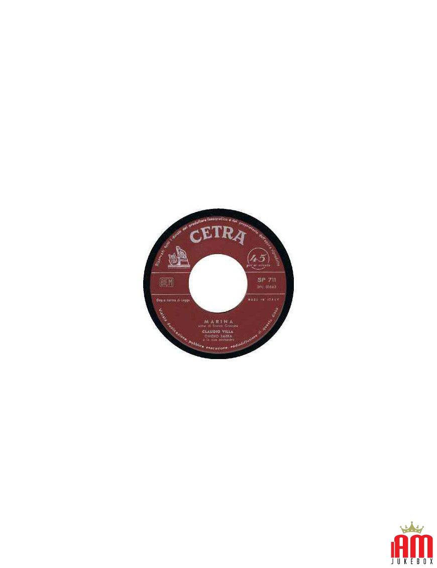 Marina Sei Tanto Semplice [Claudio Villa] – Vinyl 7", 45 RPM [product.brand] 1 - Shop I'm Jukebox 