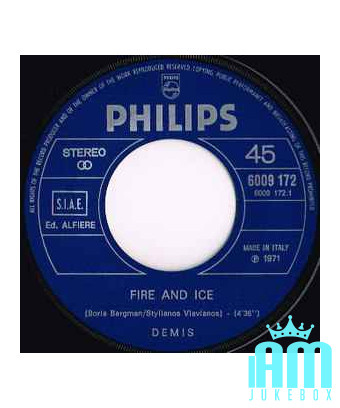 Fire And Ice [Demis Roussos] - Vinyl 7", 45 RPM [product.brand] 1 - Shop I'm Jukebox 