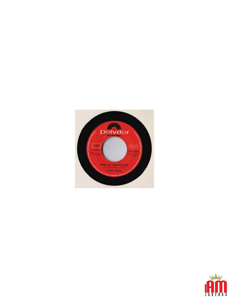 Anna Da Dimenticare [I Nuovi Angeli] – Vinyl 7", 45 RPM [product.brand] 1 - Shop I'm Jukebox 