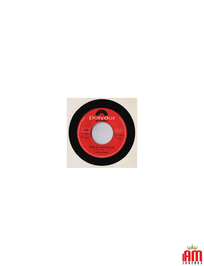 Anna Da Dimenticare [I Nuovi Angeli] - Vinyl 7", 45 RPM [product.brand] 1 - Shop I'm Jukebox 