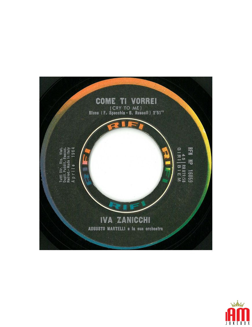 Come Ti Vorrei La Nostra Spiaggia [Iva Zanicchi] - Vinyl 7", 45 RPM [product.brand] 1 - Shop I'm Jukebox 