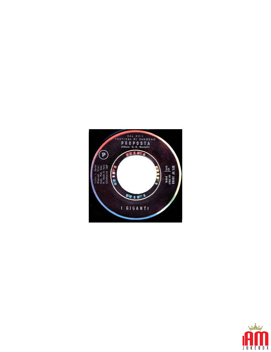 Proposal [I Giganti] - Vinyl 7", 45 RPM [product.brand] 1 - Shop I'm Jukebox 