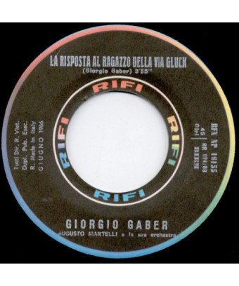 Die Antwort auf den Jungen von Via Gluck Ma Voi Ma Voi Ma Voi [Giorgio Gaber] – Vinyl 7", 45 RPM [product.brand] 1 - Shop I'm Ju