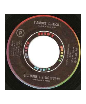 Difficile amour petite fille (Mendocino) [Giuliano EI Notturni] - Vinyle 7", 45 tours [product.brand] 1 - Shop I'm Jukebox 