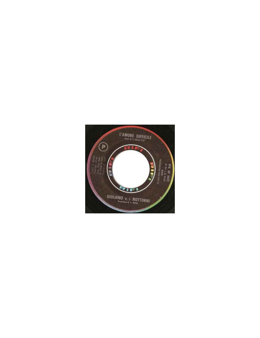 Difficile amour petite fille (Mendocino) [Giuliano EI Notturni] - Vinyle 7", 45 tours [product.brand] 1 - Shop I'm Jukebox 