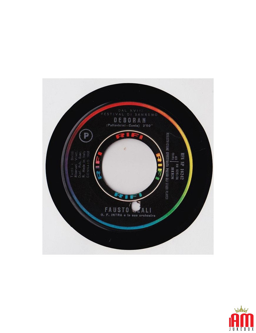 Deborah [Fausto Leali] - Vinyl 7", 45 RPM [product.brand] 1 - Shop I'm Jukebox 