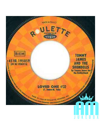 She [Tommy James & The Shondells] - Vinyl 7", 45 RPM, Single [product.brand] 1 - Shop I'm Jukebox 