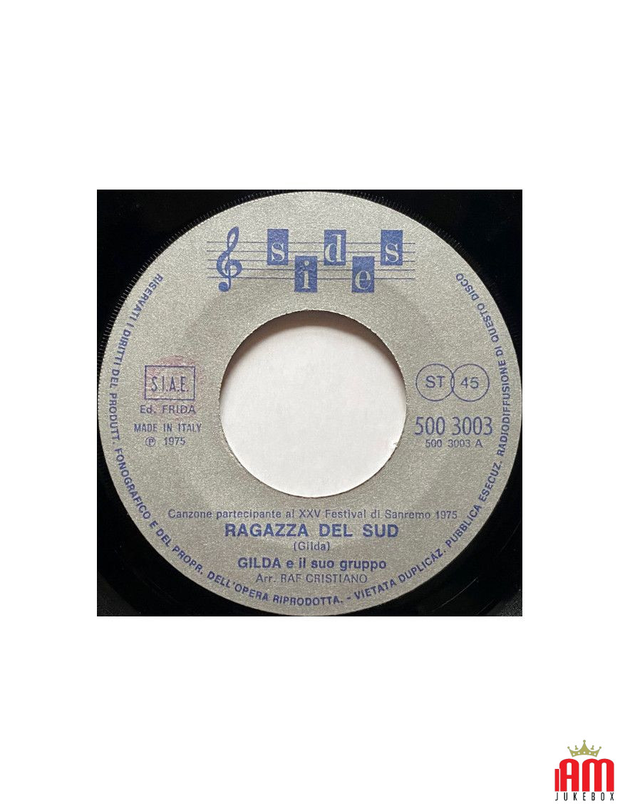 Ragazza Del Sud [Gilda E Il Suo Gruppo] - Vinyl 7", 45 RPM [product.brand] 1 - Shop I'm Jukebox 