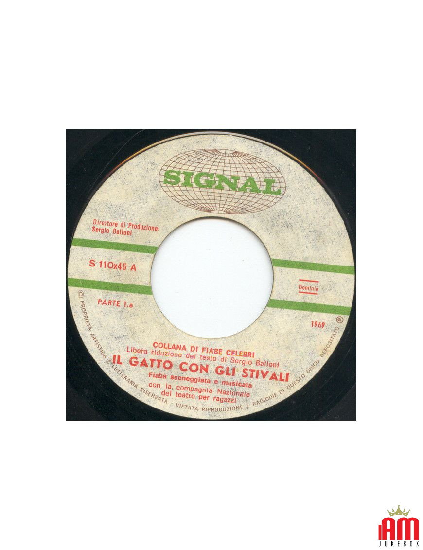 Il Gatto Con Gli Stivali [Compagnia Nazionale Del Teatro Per Ragazzi] - Vinyl 7", 45 RPM [product.brand] 1 - Shop I'm Jukebox 