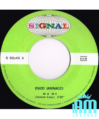 Ma Mi L'Armando [Enzo Jannacci] - Vinyle 7", 45 TR/MIN [product.brand] 1 - Shop I'm Jukebox 