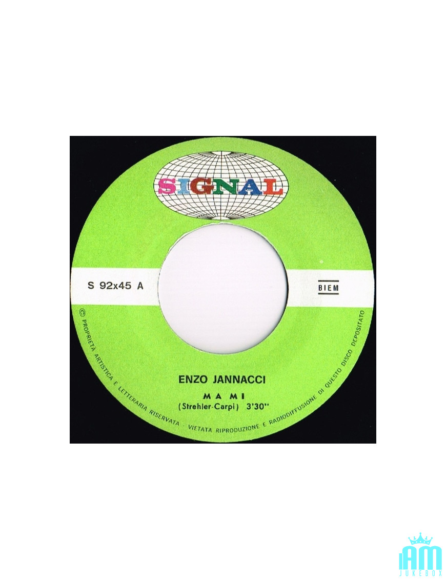 Ma Mi L'Armando [Enzo Jannacci] - Vinyle 7", 45 TR/MIN [product.brand] 1 - Shop I'm Jukebox 