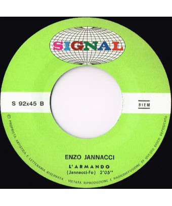 Ma Mi L'Armando [Enzo Jannacci] – Vinyl 7", 45 RPM [product.brand] 1 - Shop I'm Jukebox 